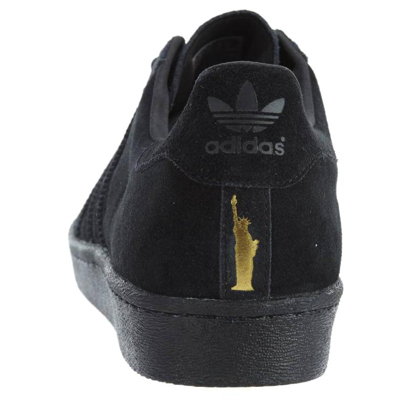 Adidas Originals Superstar 80s Low Top Skateboard Shoes Unisex Black