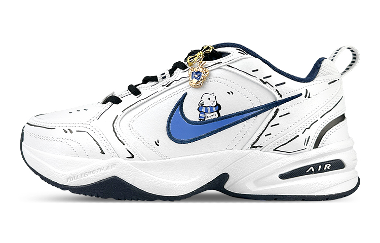 Nike Air Monarch 4 Height Increasing Low Top Canvas Shoes Unisex Blue White