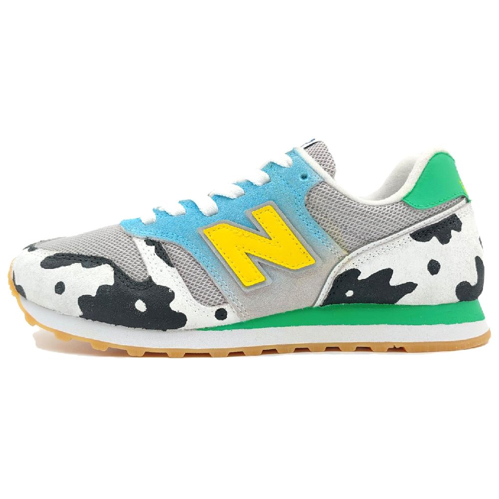 New Balance NB 373 Anti-Slip And Wear-Resistant Lightweight Low-Top Casual Running Shoes Unisex White Blue