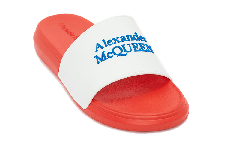 Alexander McQueen Pool Slide Electric Blue