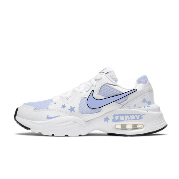 Nike Air Max Fusion Low Top Running Shoes Women's White