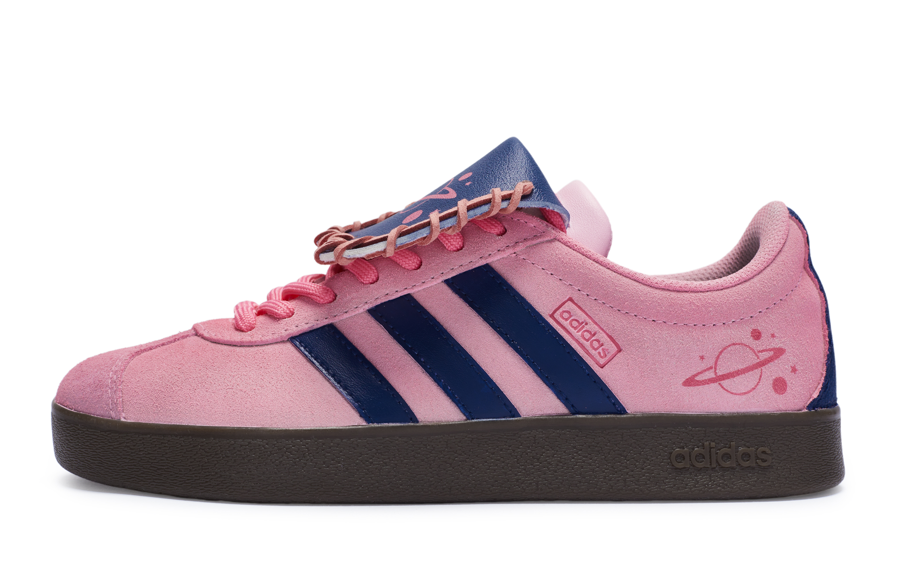 Adidas Neo Vl Court 811 Manufacture Peach Planet Low-Top Skateboard Shoes Unisex Pink Blue