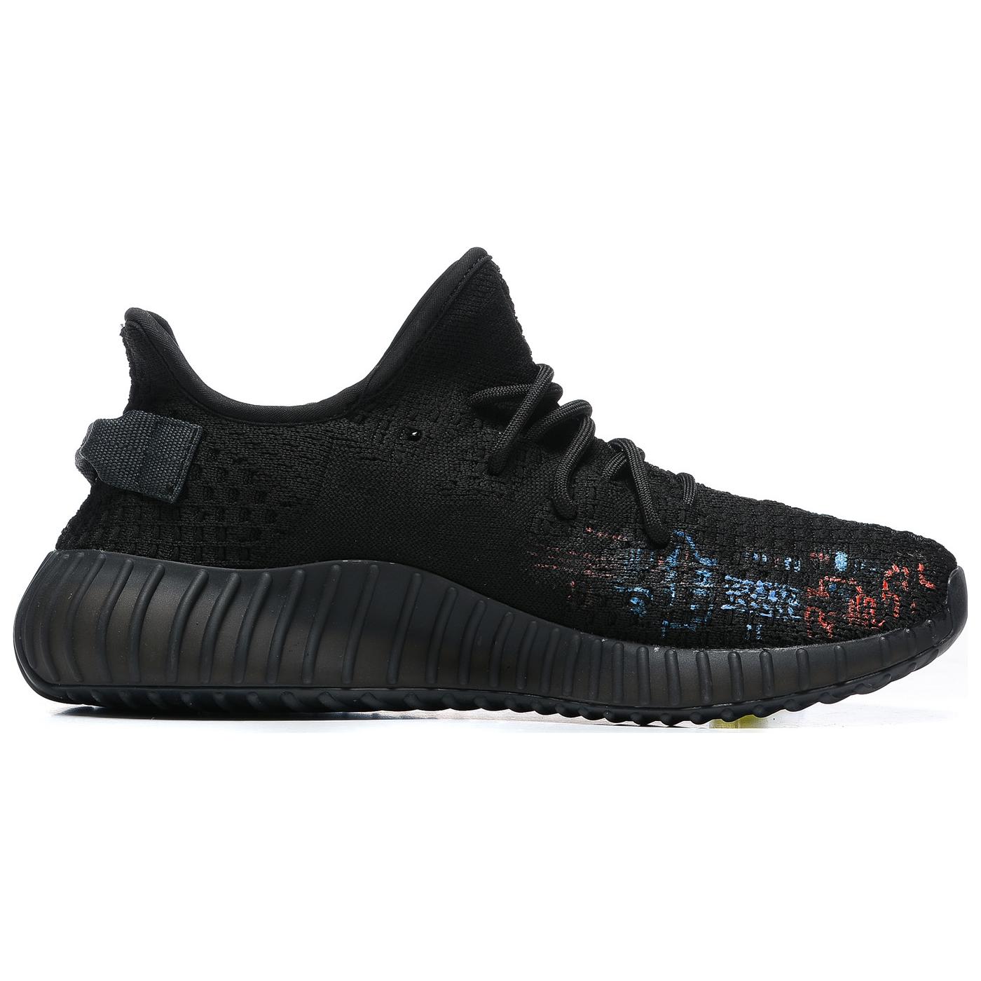 Adidas Originals Yeezy Boost 350 V2 Cushioning Breathable Low-Top Casual Shoes Unisex Black