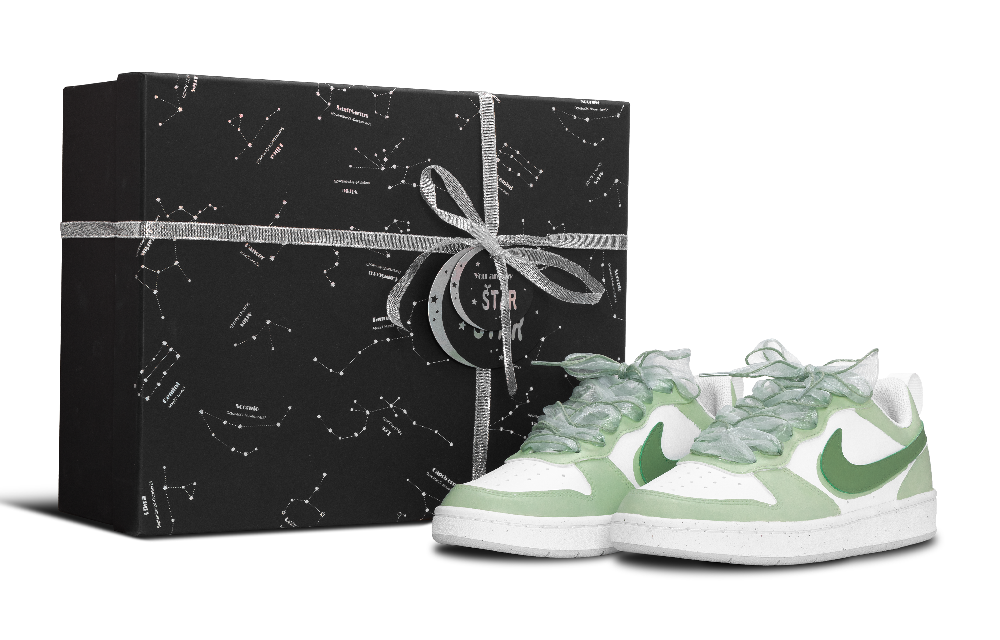 Nike Court Borough Slip Resistant Abrasion Resistant Low top Skateboard Shoes Women's Light Green