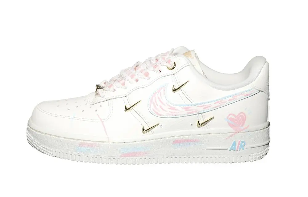 Nike Air Force 1 Abrasion Resistant Low top Skateboard Shoes Women's White