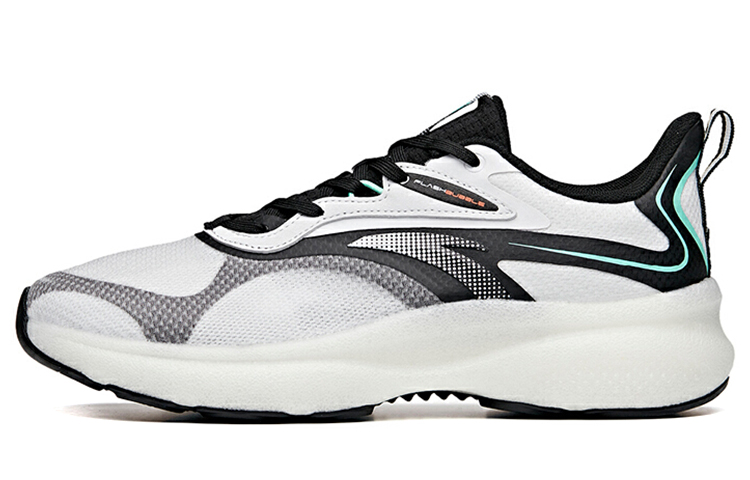 Anta Running Collection Cushioning Anti-Slip And Wear-Resistant Low-Top Running Shoes Men's Black White
