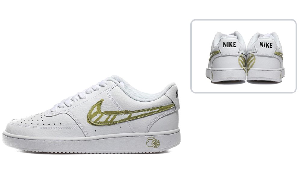 Nike Court Vision 1 Skateboard Shoes Unisex Low-Top Green