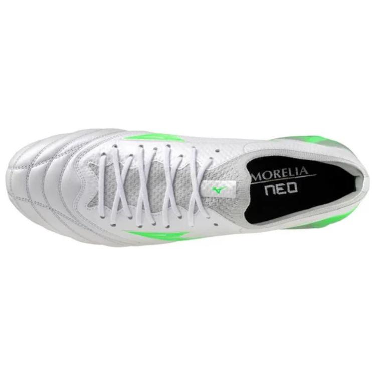 Mizuno Cushioning Wear-Resistant Soccer Shoes Unisex White