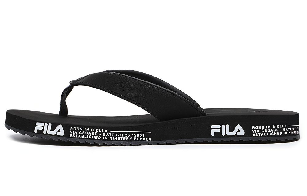 FILA TREVI Rubber Sole Flip Flops Women's Black