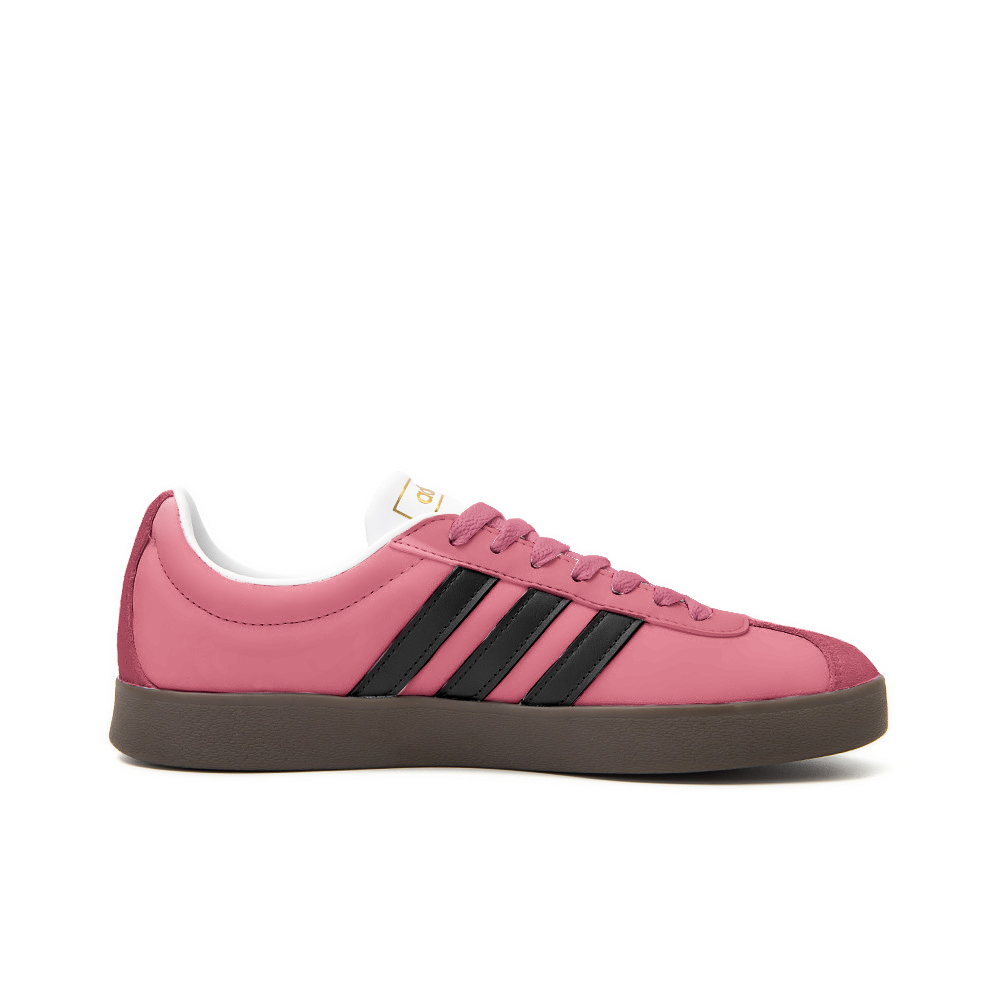 Adidas Neo VL Court 2.0 Impact Resistance Quick Dry Low Top Skateboard Shoes Unisex Rose Black Red