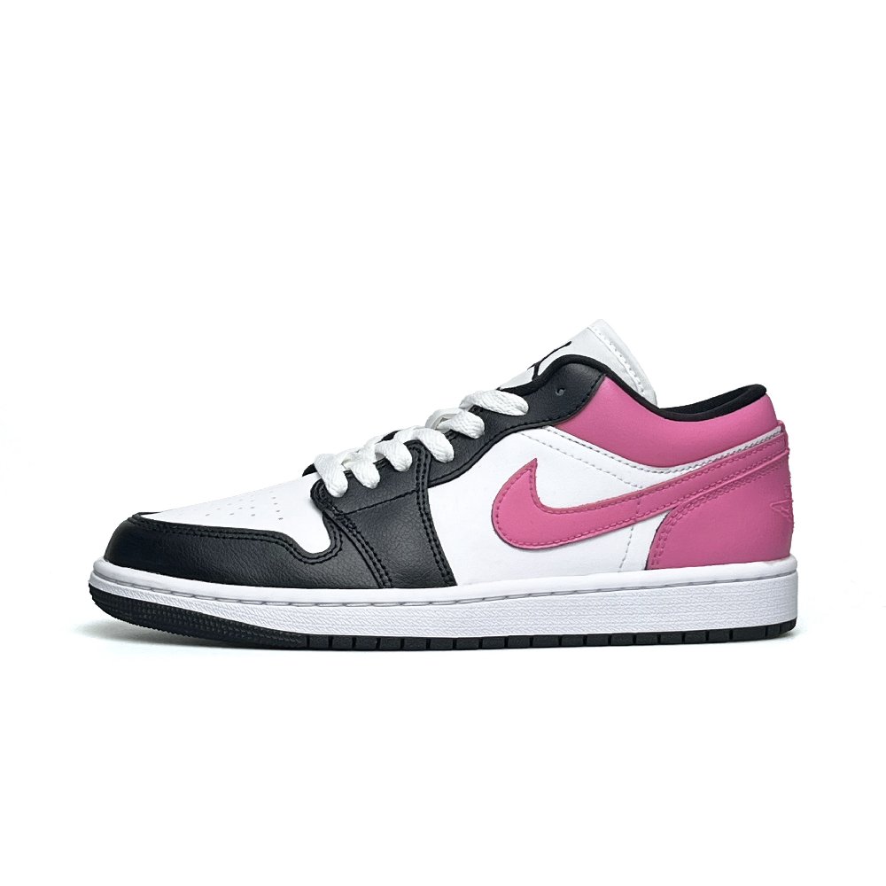 Jordan Air Jordan 1 Anti Slip Wear Resistant Low Top Vintage Basketball Shoes Women's White Pink