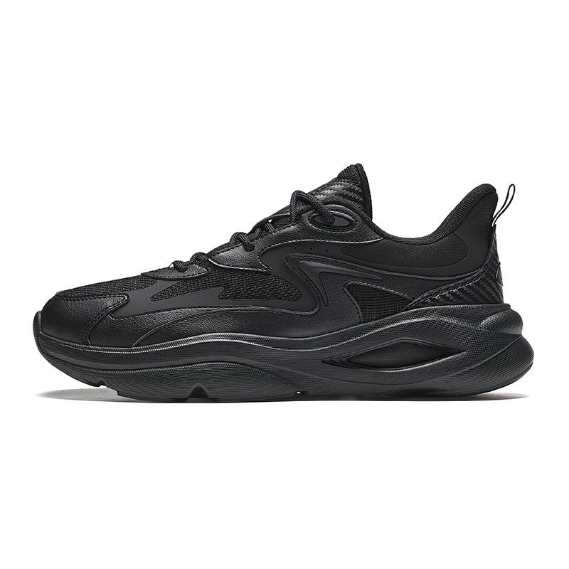 Anta Life Collection Anti-Slip Wear-Resistant Low-Top Casual Shoes Men's Black