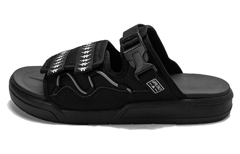 Kappa Slide Slippers Men's Black White