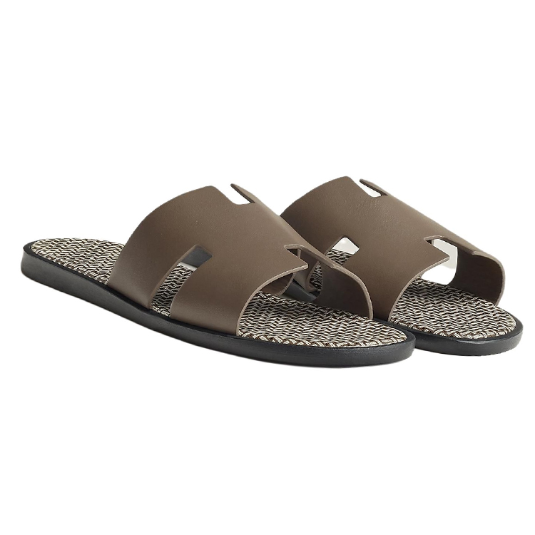 HERMES Slide Slippers Men's Gray купить в интернет-магазине Yoocart с быстрой доставкой по России.