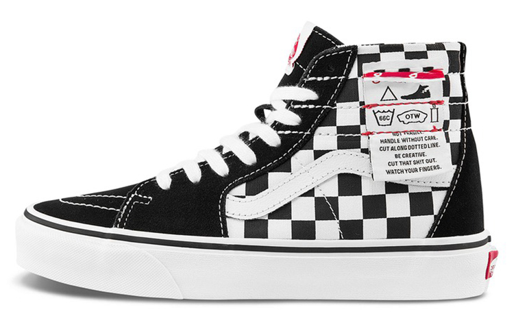 Vans SK8 HI Checkered 'Black White'