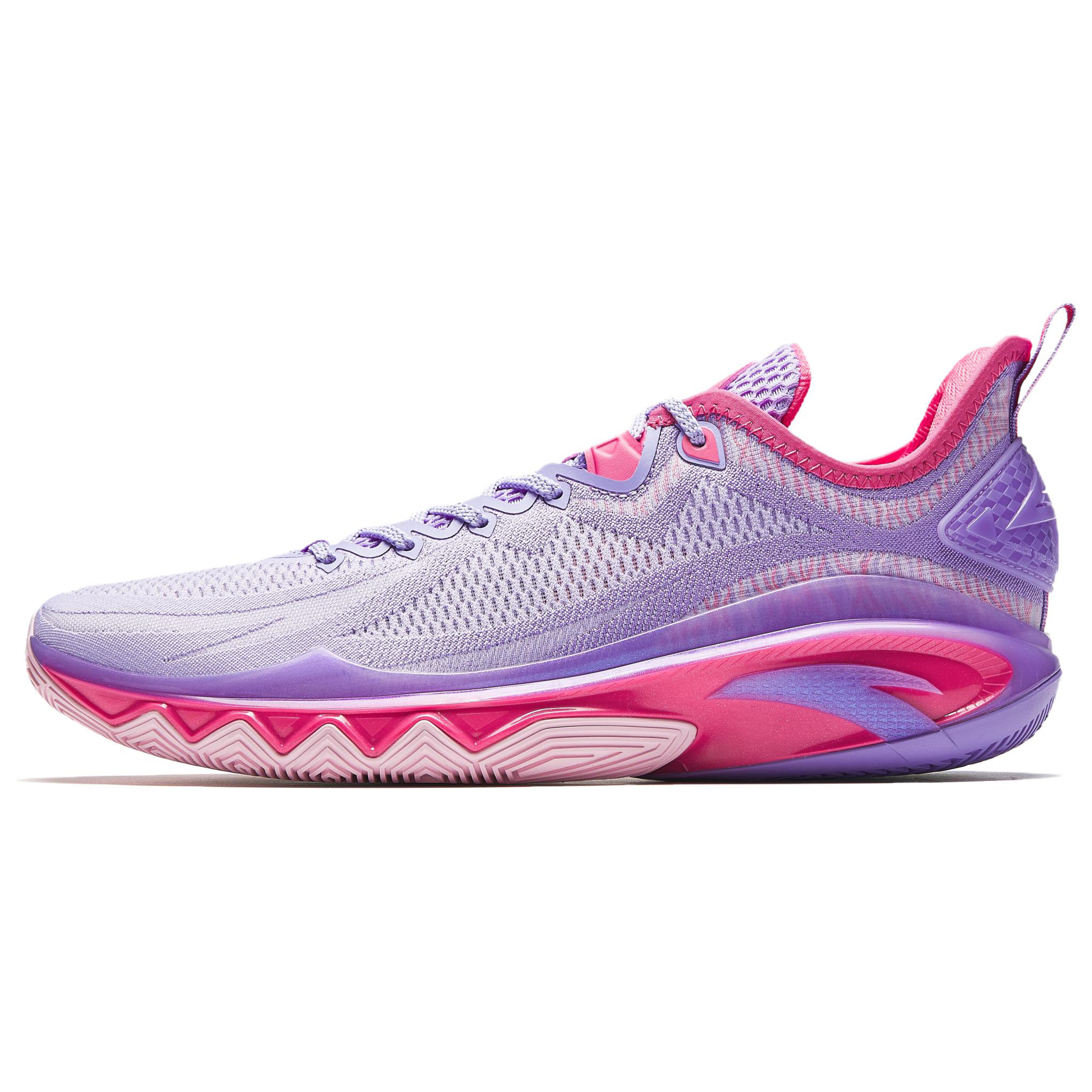 Anta Swagger 2 Cushioning, Abrasion Resistant, And Resilient Properties Low top Basketball Shoes Men's Purple Pink
