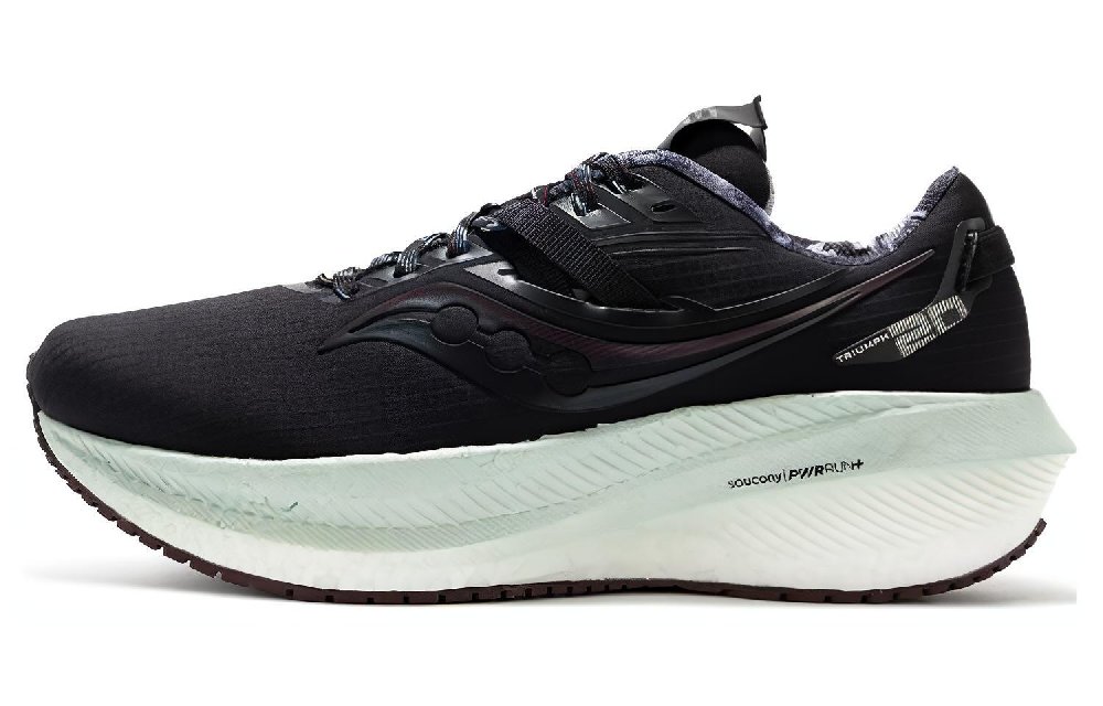Saucony Triumph 20 Lightweight Rebound Low-Top Running Shoes Women's Black Gray
