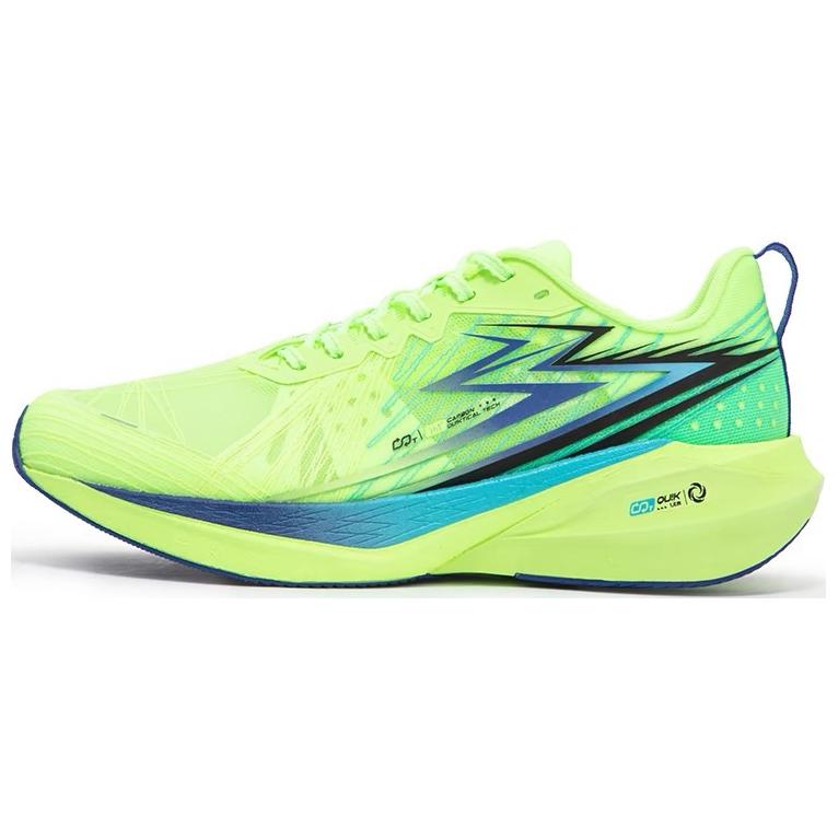 361° Shippuden CQT Series Cushioning And Breathable Low Top Running Shoes Men's Green Blue
