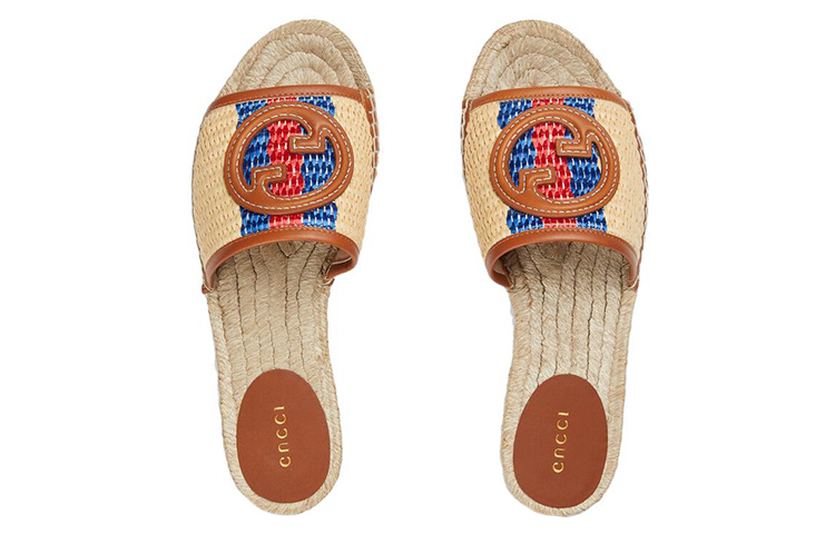 GUCCI Interlocking Slip Resistant Stylish Sandal Women's Brown купить в интернет-магазине Yoocart с быстрой доставкой по России.