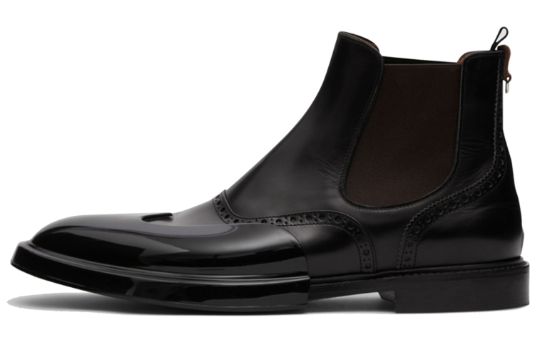 Burberry Ankle Length Chelsea Boots Men's Black