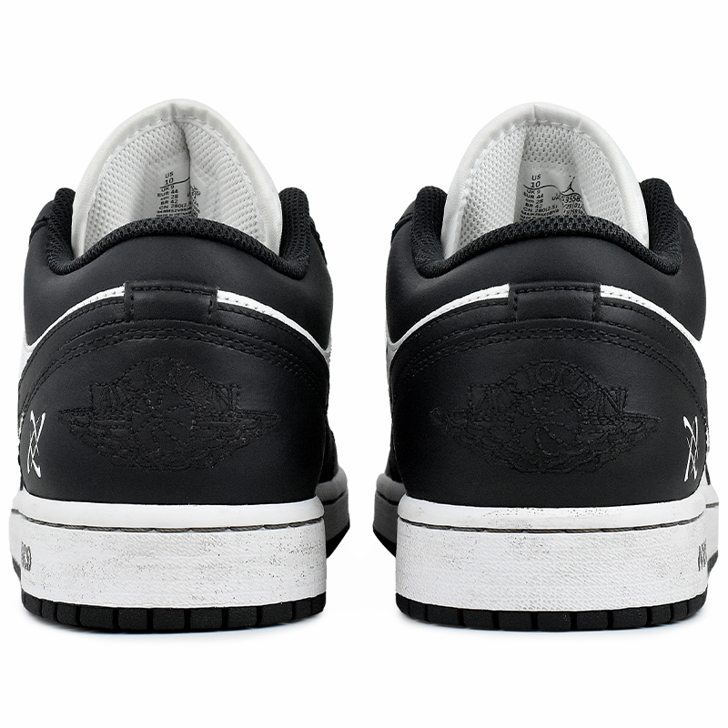 Jordan Air Jordan 1 Abrasion Resistant Low top Vintage Basketball Shoes Men's Black White купить в интернет-магазине Yoocart с быстрой доставкой по России.