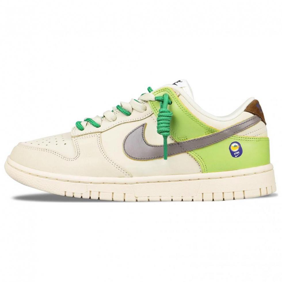 Nike Dunk Skateboard Shoes Women's Low-Top Brown Green