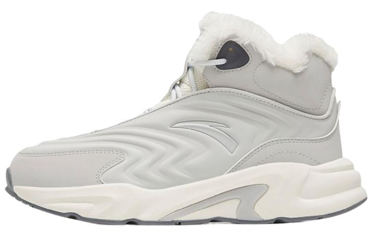 Anta Walker Anti Slip Wear Resistant High Top Sports Casual Shoes Women's Gray