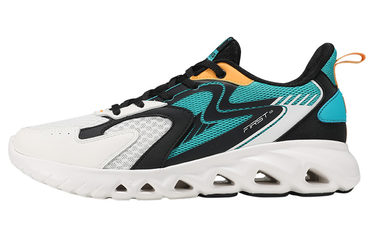 361° Cushioning Breathable Low-Top Running Shoes Men's White Black