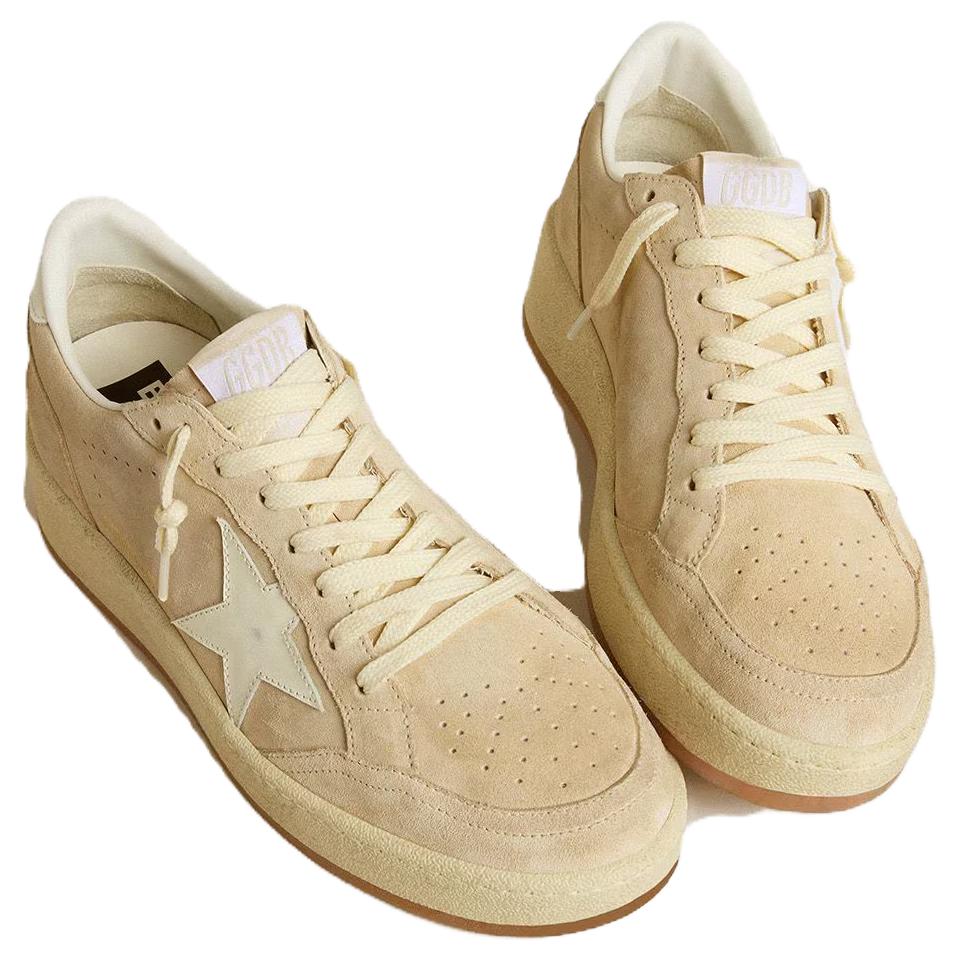 Golden Goose Ball Star Low Top Skateboard Shoes Women's Light Beige