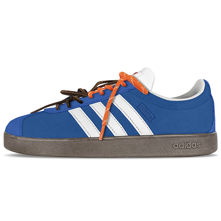 Adidas Neo Vl Court Classic Lifestyle Low Top Skateboard Shoes Unisex Blue White