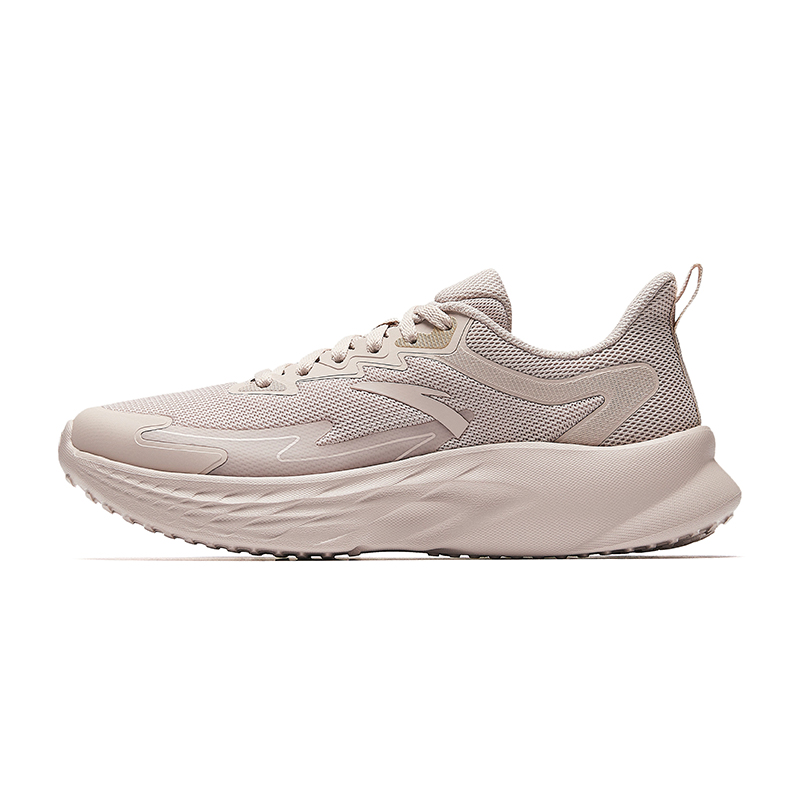 Anta Non-slip Breathable And Wear-resistant Low-Top Casual Running Shoes Women's Gray Pink