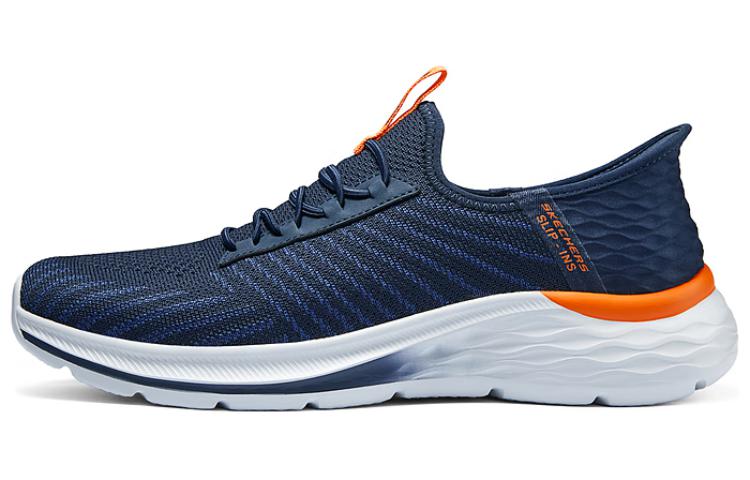 Skechers Cushioning Wear-Resistant Low-Top Casual Shoes Men's Blue