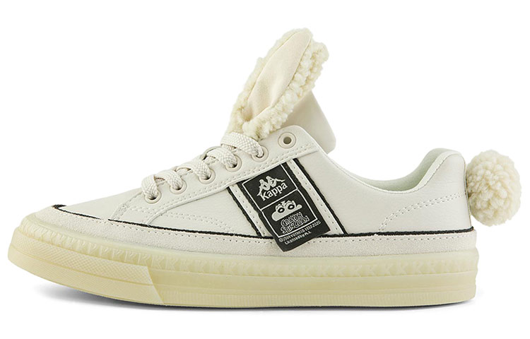 SHINCHAN x Kappa Anti-Slip And Wear-Resistant Lightweight Low-Top Skateboard Shoes Women's Moon Gray