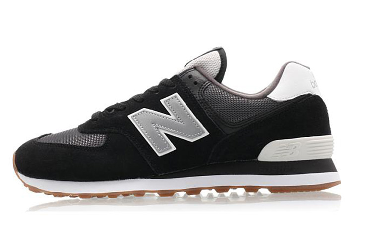 New Balance 574 Series Retro Jogging Shoes Black