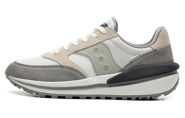 Saucony JAZZ RENEW Durable Breathable Low-Top Casual Shoes Unisex White Gray