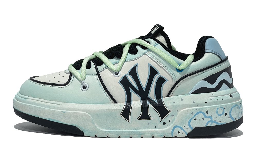 MLB Chunky Liner 811 Manufacturing Wear-Resistant Height Increasing Low-Top Skateboard Shoes Unisex Blue White