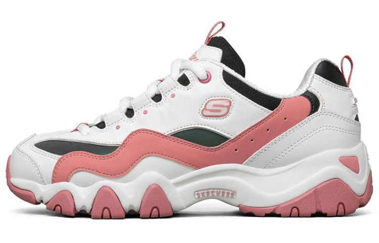 Skechers D'lites 2.0 Running Shoes White/Black/Pink Women's