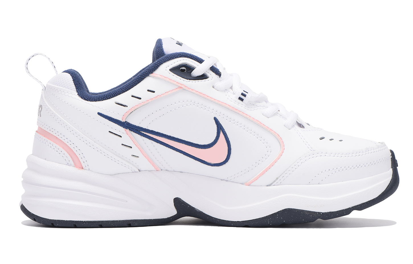 Nike Air Monarch 4 Anti-Slip And Wear-Resistant Height Increasing Low-Top Chunky Sneakers Unisex Pink Blue White купить в интернет-магазине Yoocart с быстрой доставкой по России.