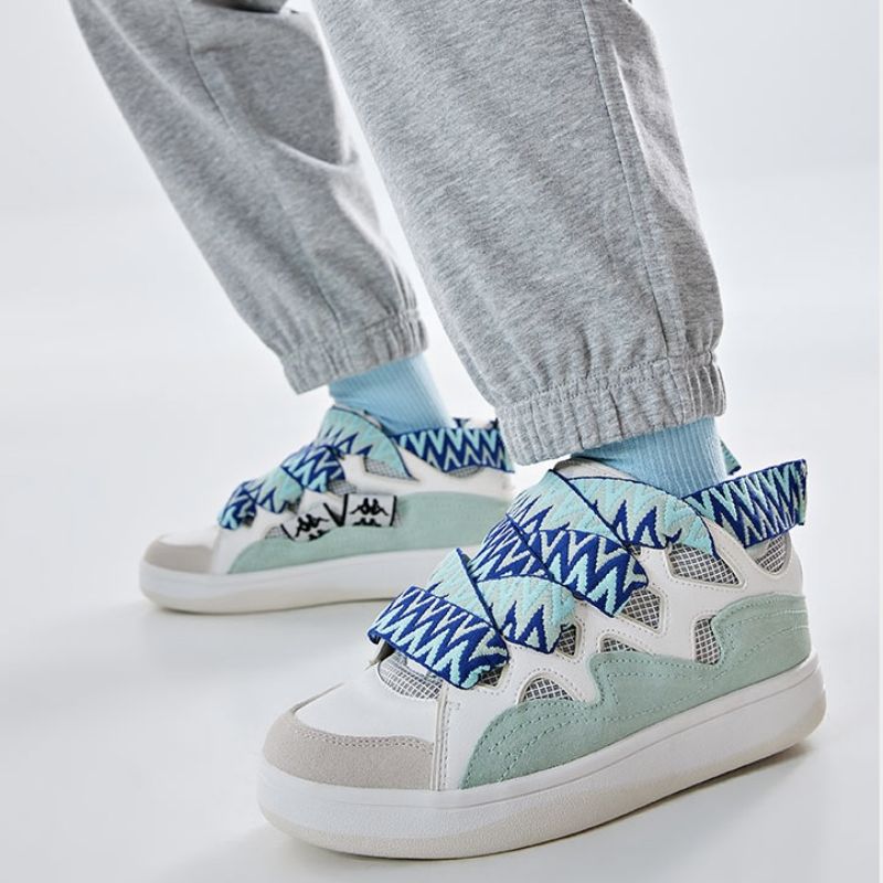 Kappa Capa Low-Top Skateboard Shoes Unisex Gray Green купить в интернет-магазине Yoocart с быстрой доставкой по России.