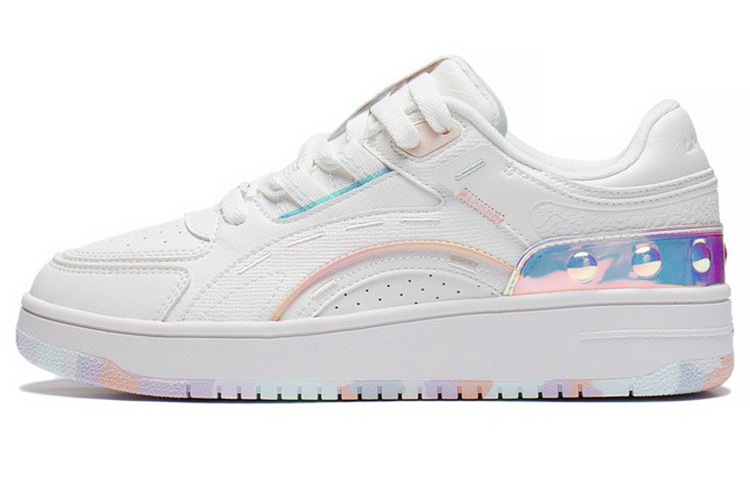 LiNing Lightweight And Wear-resistant Low-Top Skateboard Shoes Women's Mist White
