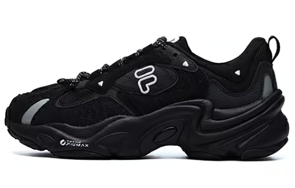 FILA FUSION Chunky Sneakers 'Black Silver' Women's
