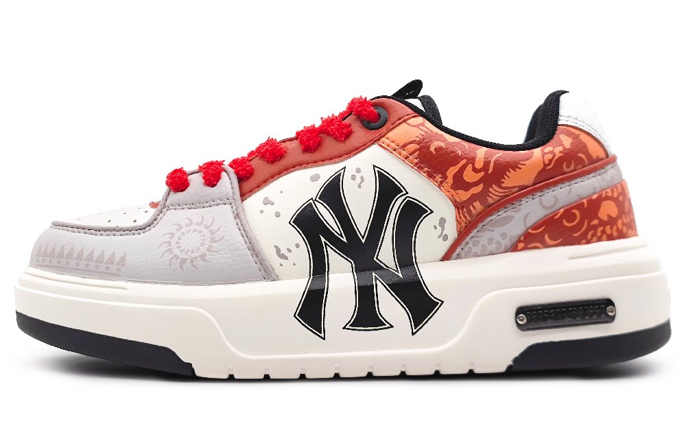 MLB Chunky Liner Low-Top Skateboard Shoes Unisex Red Gray