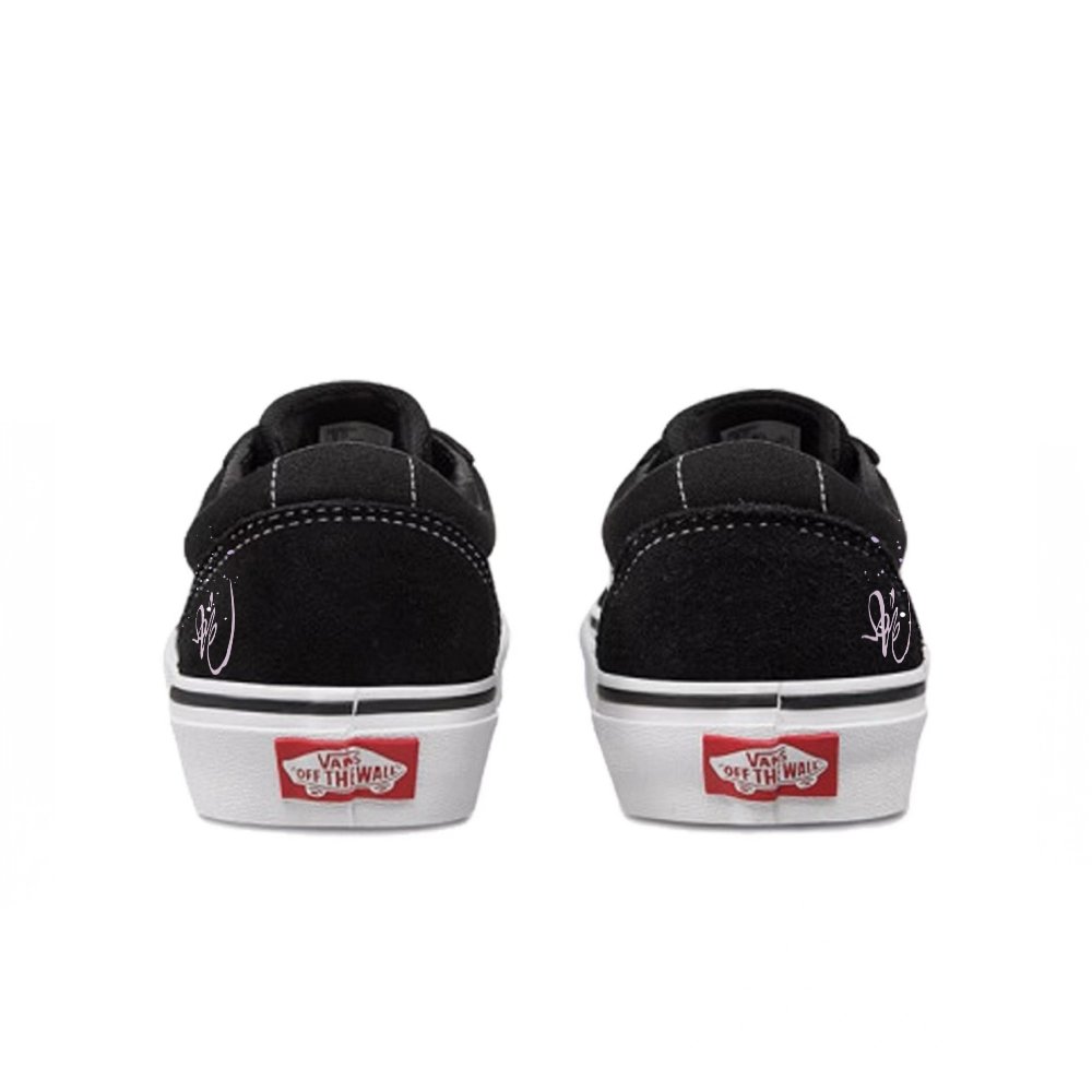 Vans Ward Slip Resistant, Abrasion Resistant, Lightweight Low Top Skateboard Shoes Women's Black Pink