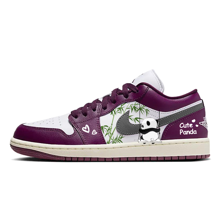 Jordan Air Jordan 1 Vintage Basketball Shoes Women's Low Top Purple/Red