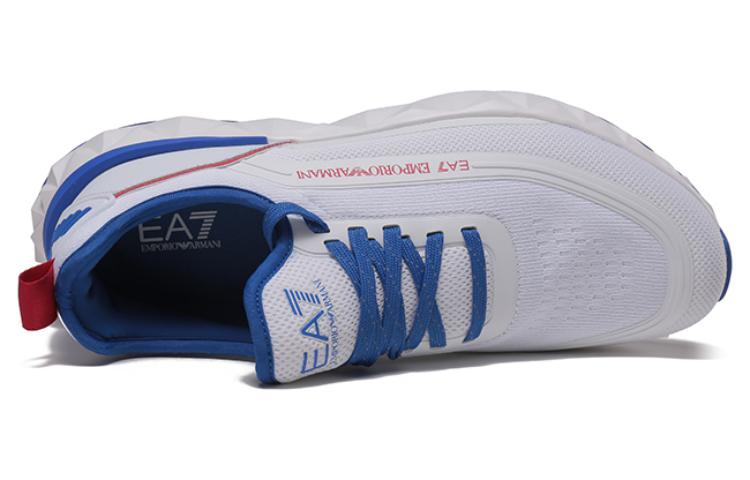 EMPORIO ARMANI EA7 Casual Shoes Unisex Low top White/Blue купить в интернет-магазине Yoocart с быстрой доставкой по России.