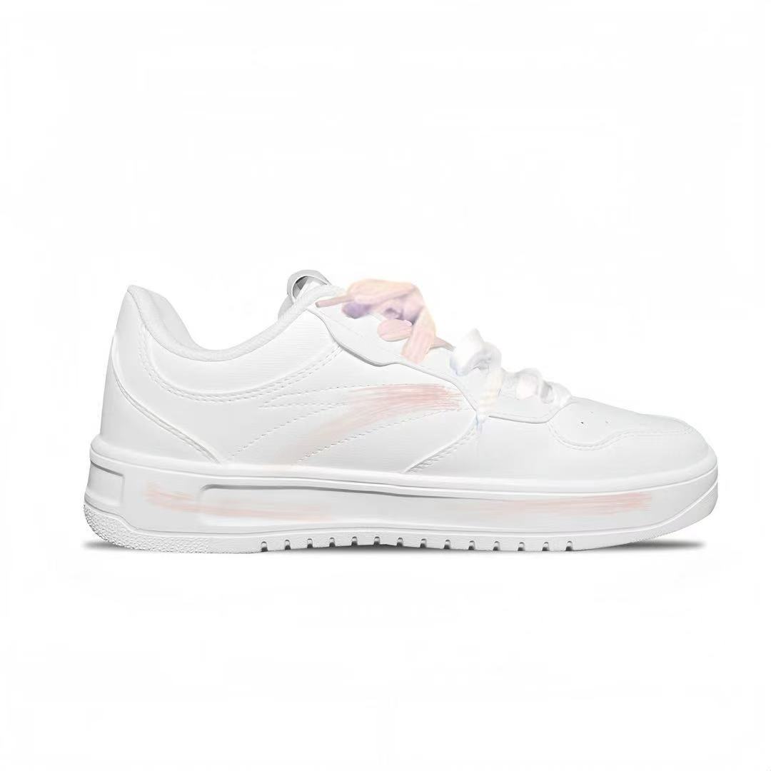 Anta Cushioning Slip Resistant Low top Skateboard Shoes Unisex Pink