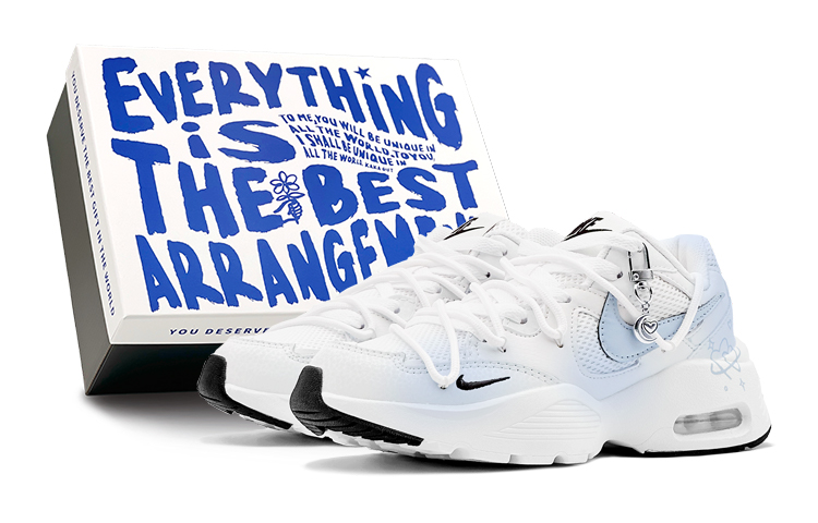 Nike Air Max Fusion Abrasion-Resistant Low-Top Casual Shoes Women's Blue White