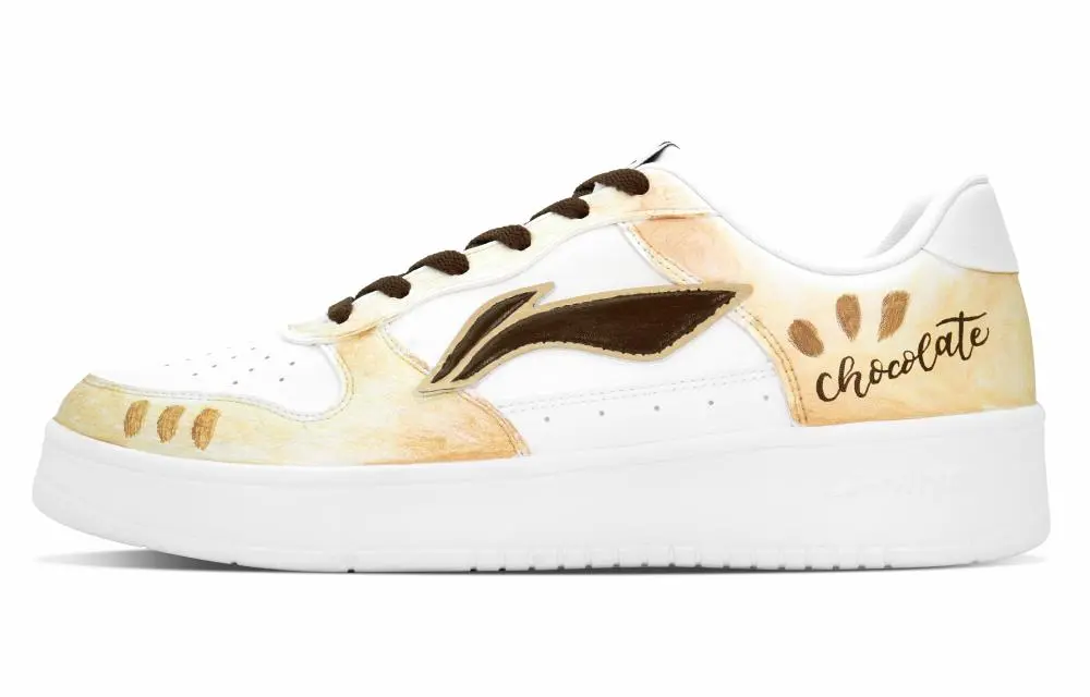 LiNing Pontoon Boats Abrasion Resistant Lightweight Height Increasing Low top Skateboard Shoes Men's Gold