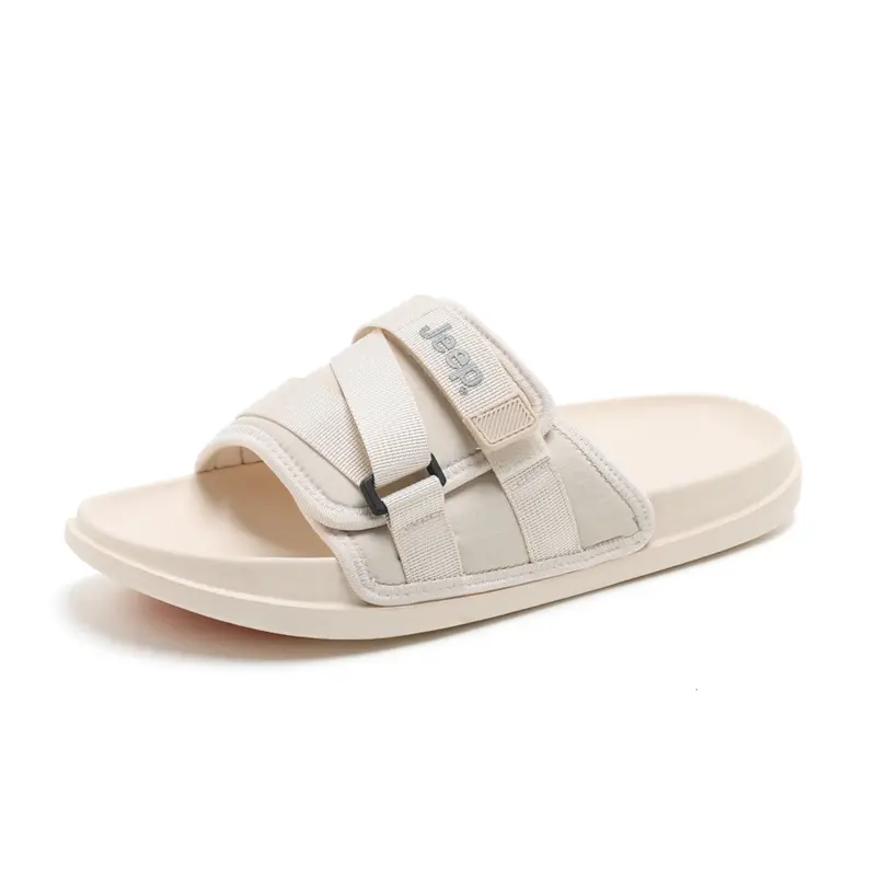 Jeep Slide Slippers Men's Beige Pink