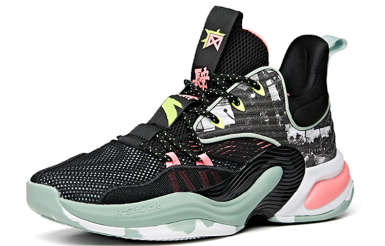ANTA Basketball Shoes Men's Low top Black Pink Green купить в интернет-магазине Yoocart с быстрой доставкой по России.